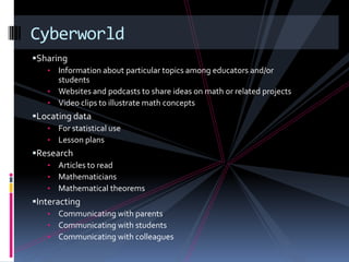 It is a good idea to give the parents an overview of what the curriculum contains for the year.  A syllabus can be given out to the parents on this night as well.