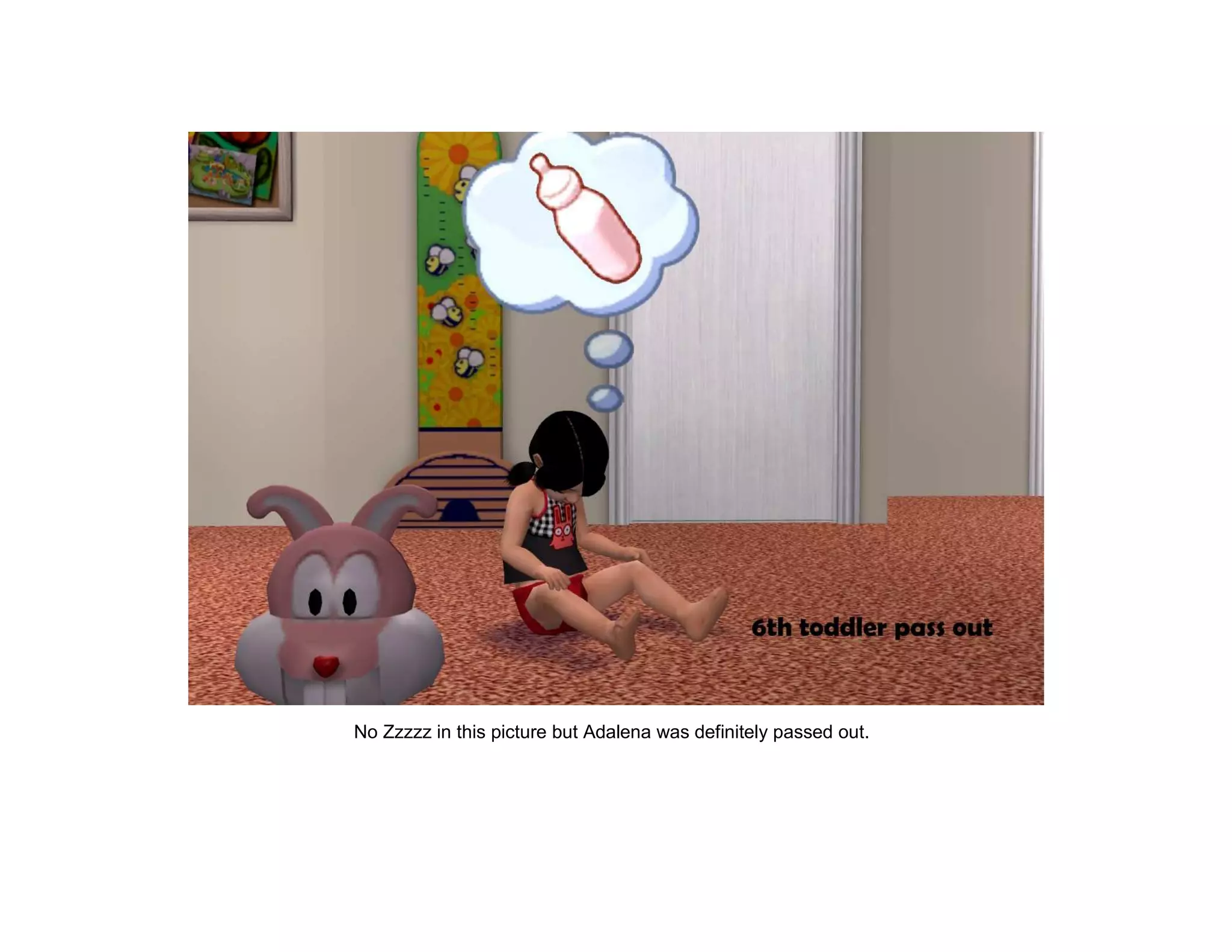 No Zzzzz in this picture but Adalena was definitely passed out.
 