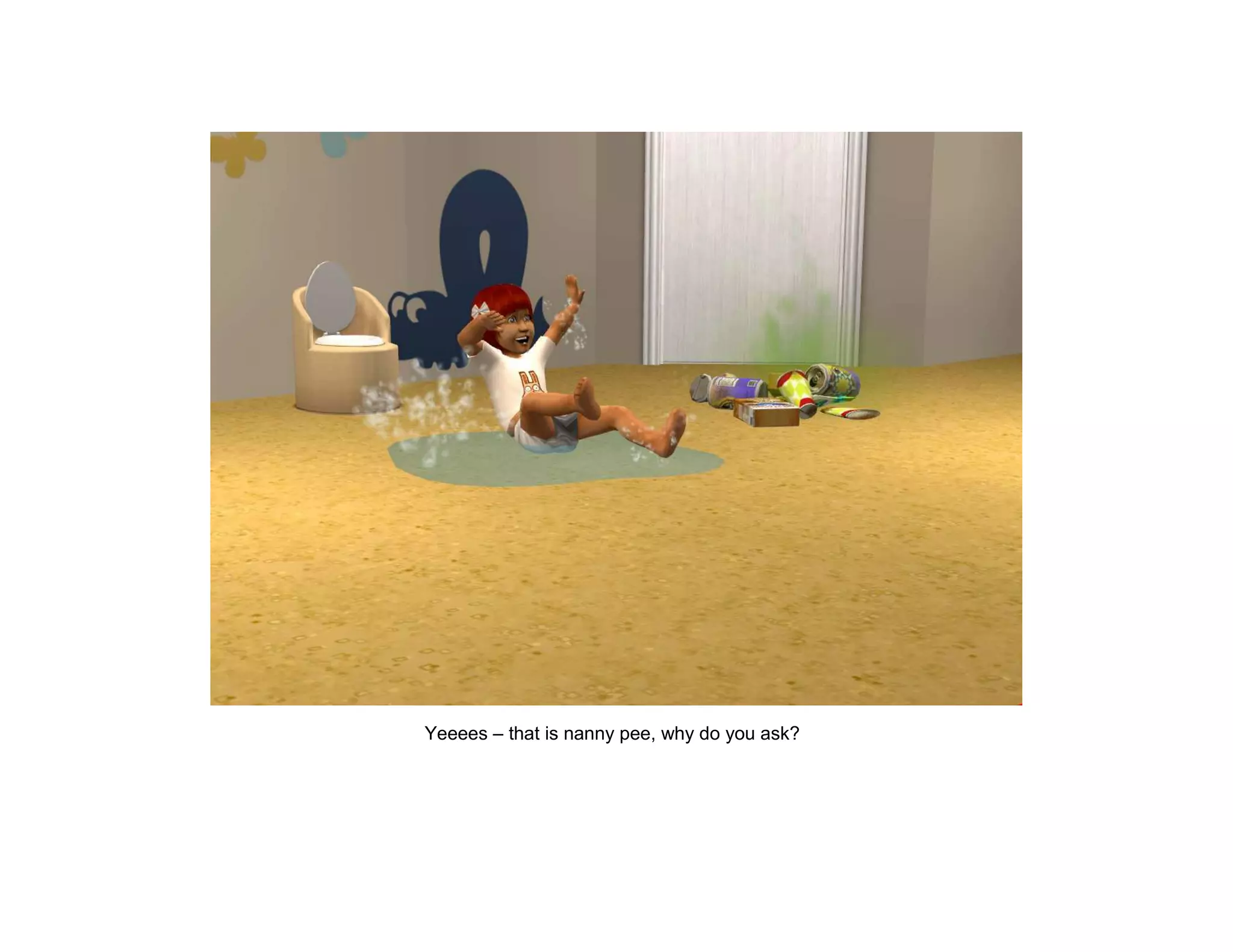 Yeeees – that is nanny pee, why do you ask?
 