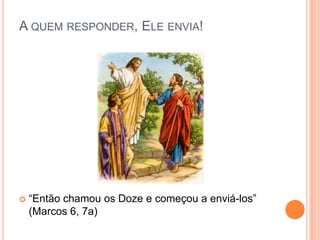 Coragem!Aí está a resolução do Documento de Aparecida: realizar a Missão Continental. Todos os cristãos são enviados pelo Senhor a dar-lhe testemunho diante daqueles com os quais convivem. É dever nosso, cumpri-lo com palavras e mais ainda com o exemplo.É missão de todos nós!