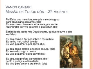 Ser CatequistaO que é para você?Qual a missão?Quais deveres?Quais desafios?