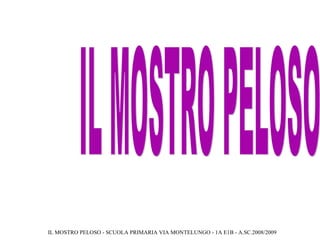 IL MOSTRO PELOSO IL MOSTRO PELOSO - SCUOLA PRIMARIA VIA MONTELUNGO - 1A E1B - A.SC.2008/2009 