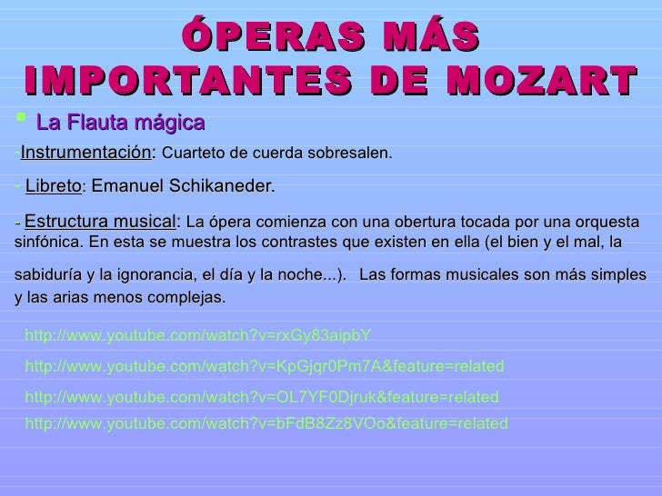MOZART COMO COMPOSITOR DE ÓPERA MOZART COMO COMPOSITOR DE ÓPERA