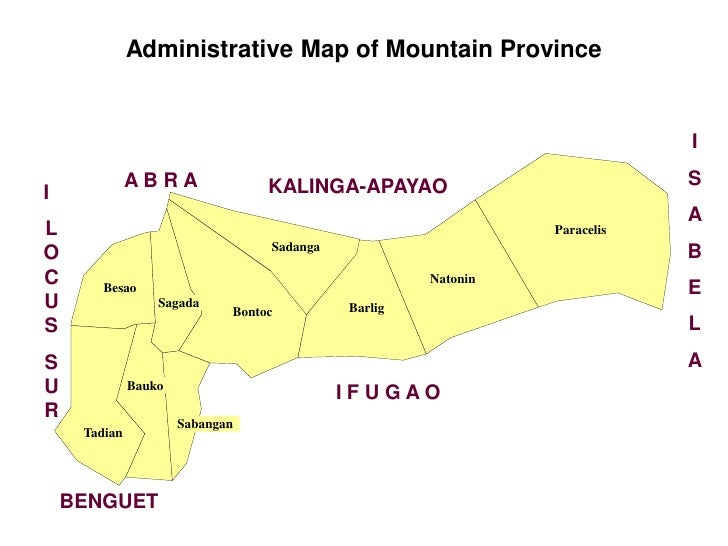 Mountain Province Facts and Figures
