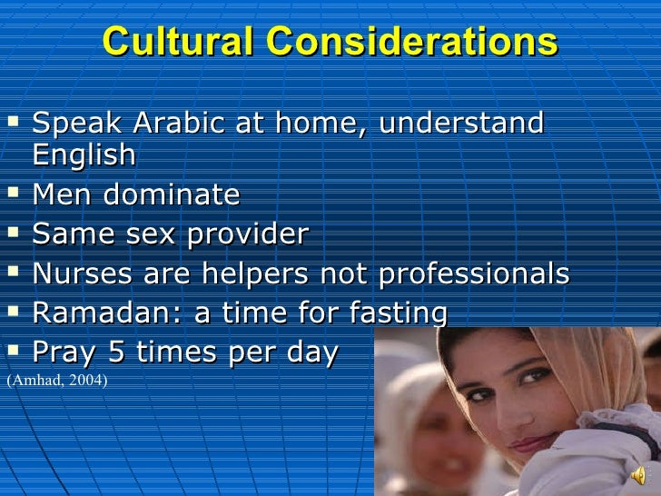 Health Promotion: Muslim Culture