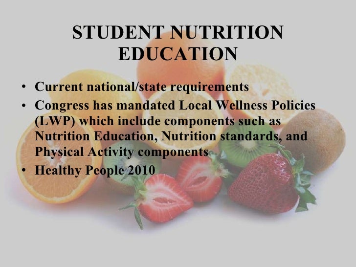 Powerpoint Presentation on Nutritional Integrity in Our Schools and I…