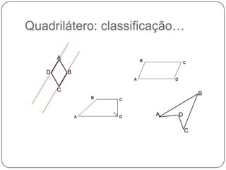 Quadrilátero: classificação…ABDCBADC