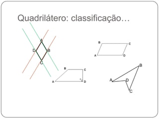 Quadrilátero: classificação…ABDCBADC