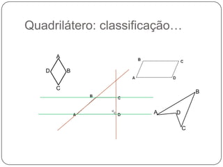 Quadrilátero: classificação…ABDCBADC