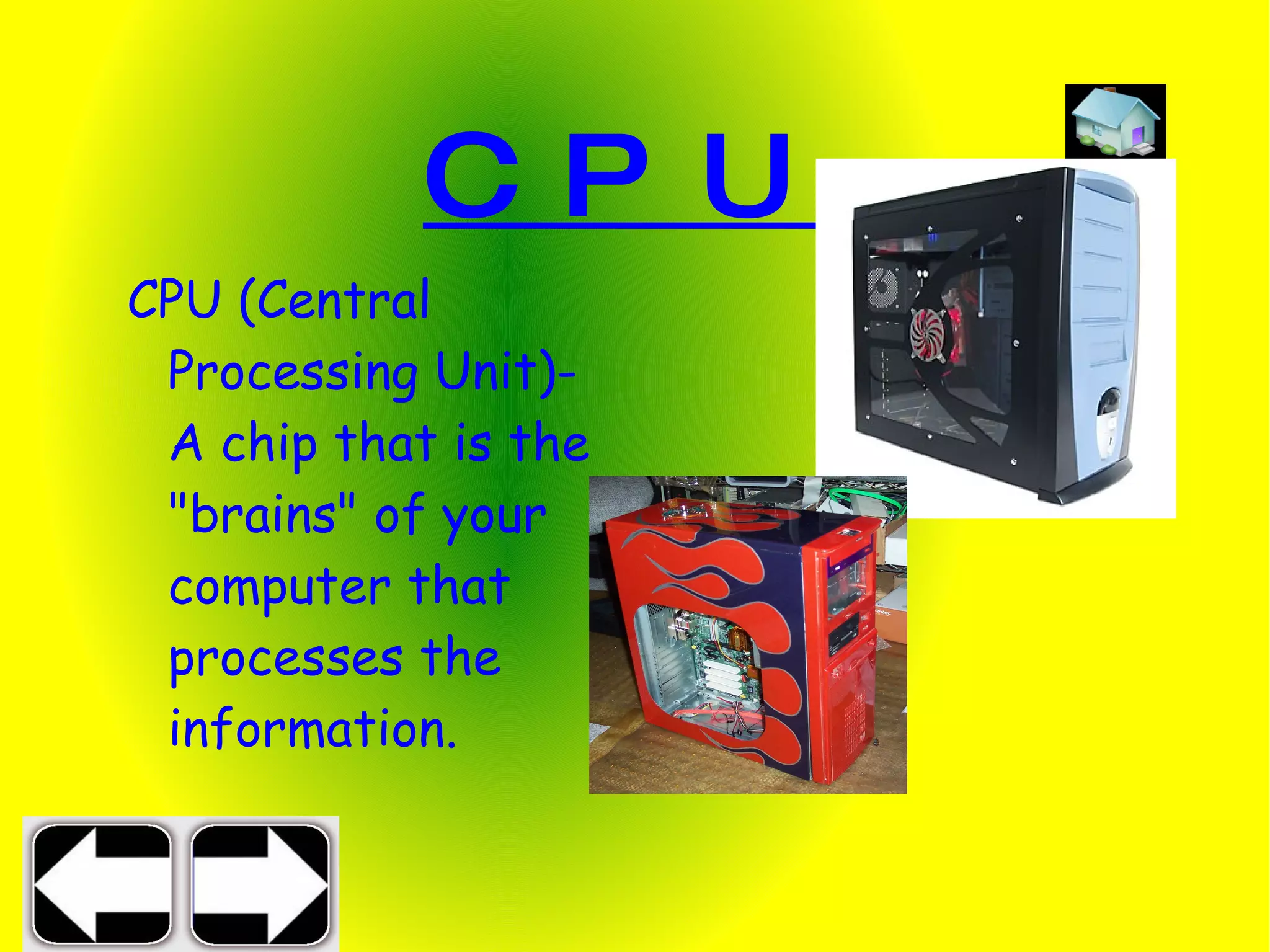 Parts of the computer by be at and oier ppt