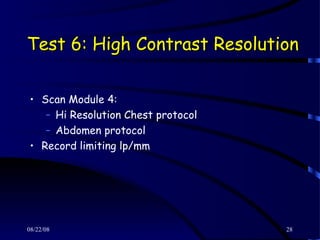 Qaulity Control of CT | PPT
