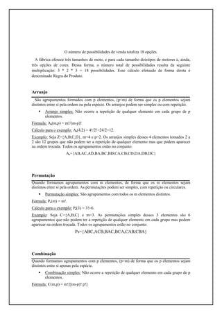 Análise Combinatória