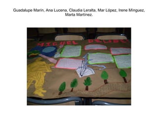 Guadalupe Marín, Ana Lucena, Claudia Leralta, Mar López, Irene Mínguez, Marta Martínez. 