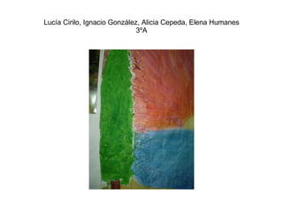 Lucía Cirilo, Ignacio González, Alicia Cepeda, Elena Humanes 3ºA 