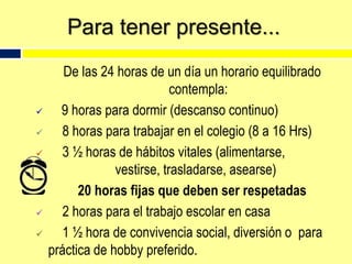 …es el conjunto de actividades que realiza nuestro hijo/a cuando estudia…