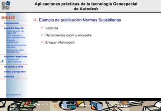 Ejemplo de publicación:Normas Subsidiarias Leyenda Herramientas zoom y encuadre   Enlazar información 
