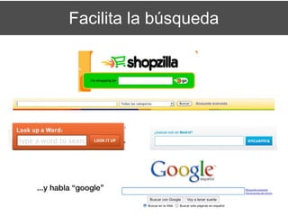 Facilita la búsqueda
 