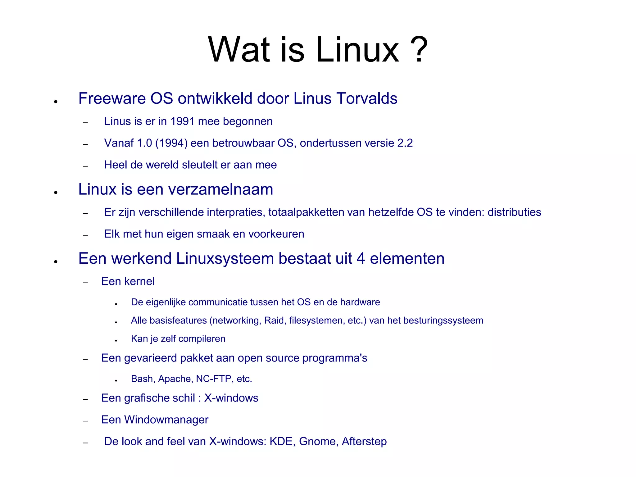 Jan Guldentops over Linux