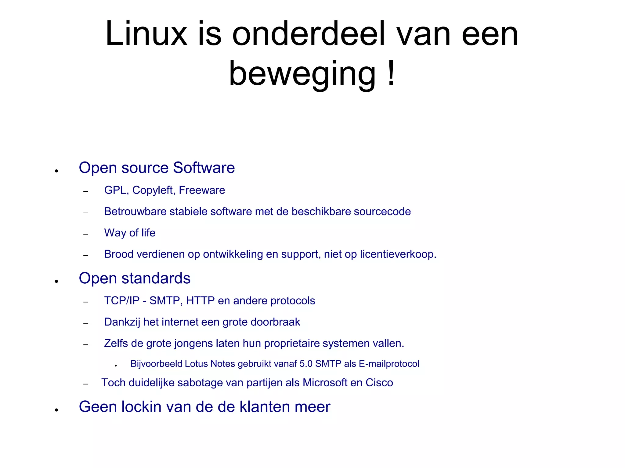 Jan Guldentops over Linux