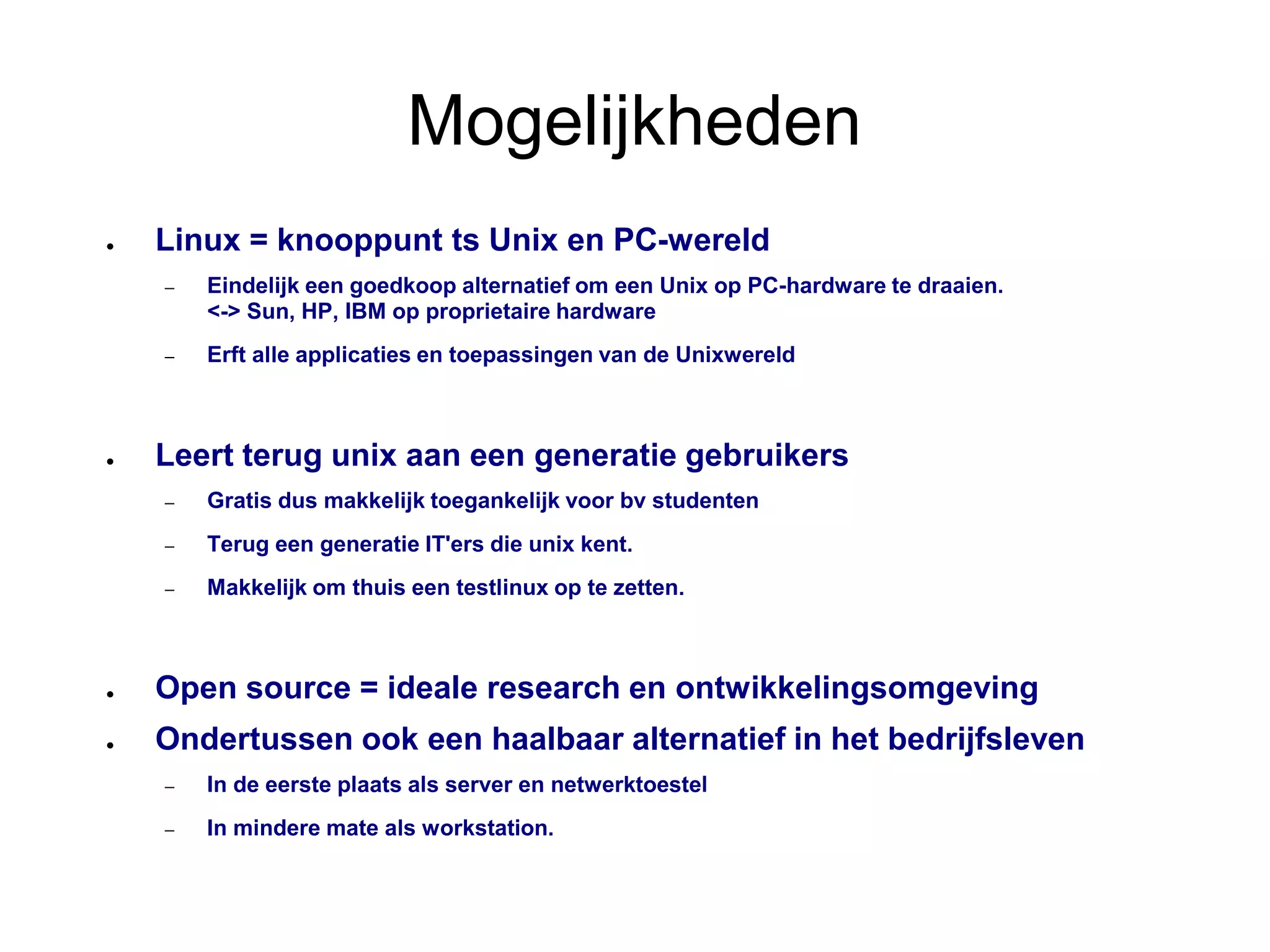 Jan Guldentops over Linux
