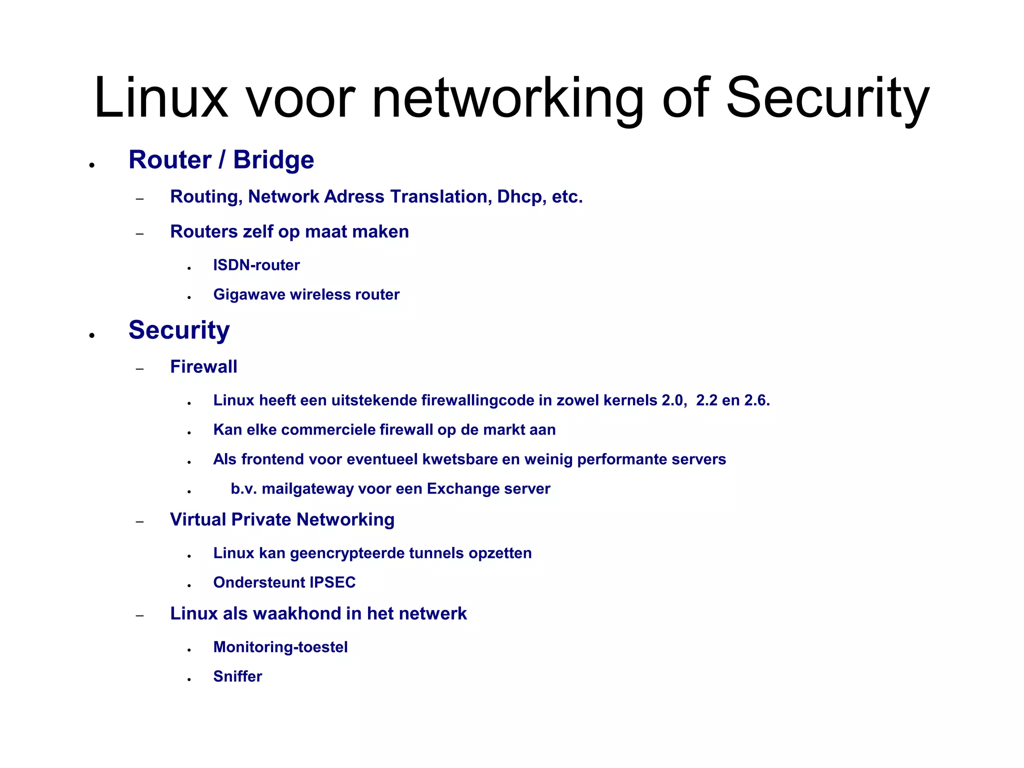 Jan Guldentops over Linux