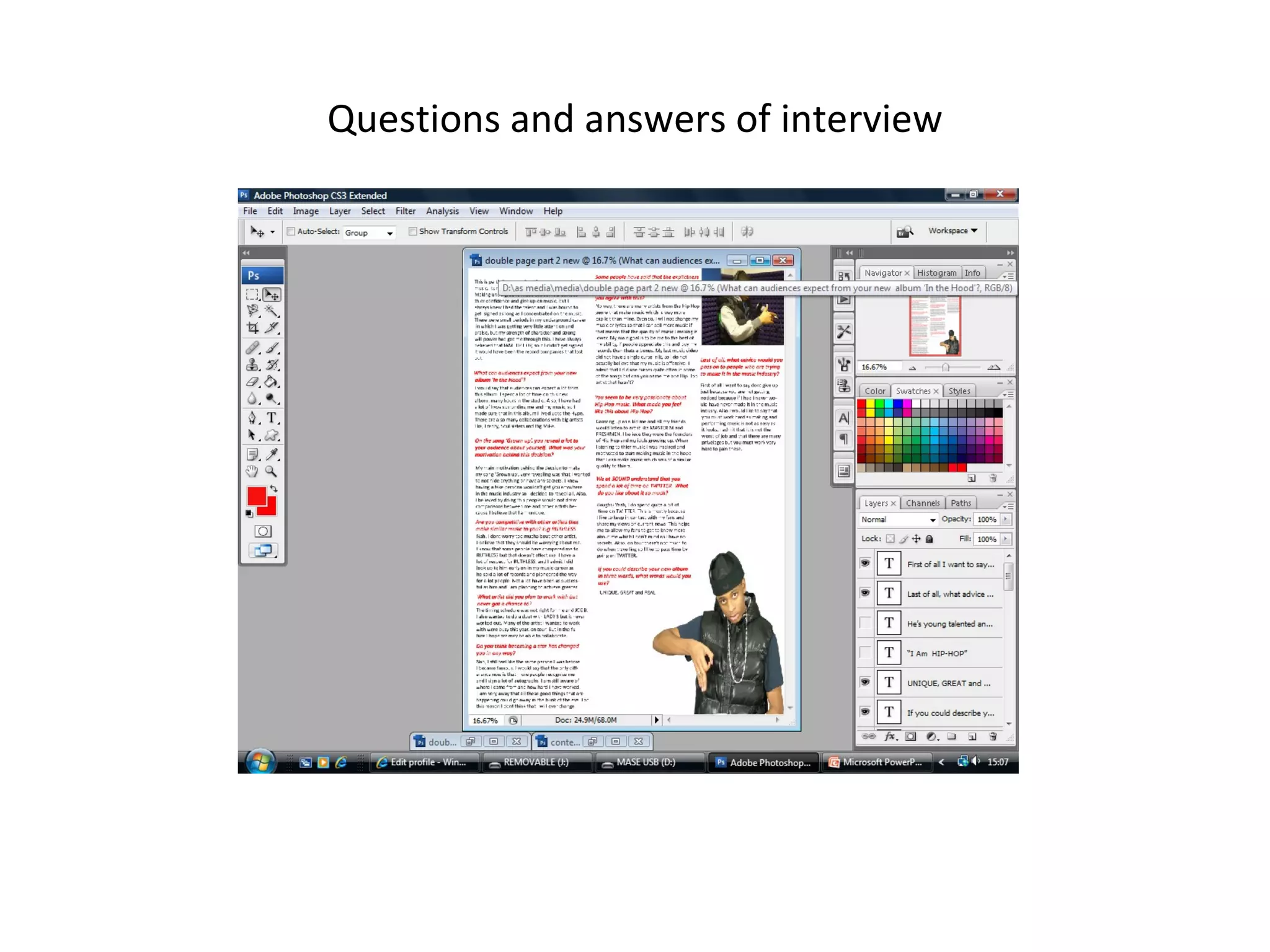 Questions and answers of interview