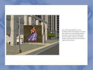 Miss Goth, having suffered a nervous
breakdown shortly after being left at the altar,
now resides in the newly built Pleasantview
Sanitarium. Her doctors have advised that
due to her fragile condition, she would be
unable to make any statement, particularly in
regards to Don Lothario.
 