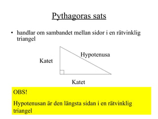pythagoras sats, likformighet och skalor