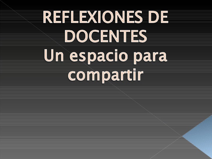 Reflexiones docentes