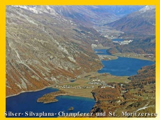 Silser-Silvaplana-Champferer und St. Moritzersee 