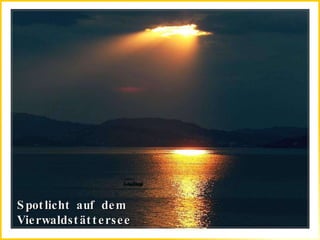 Spotlicht auf dem Vierwaldstättersee 