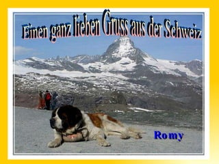 Einen ganz lieben Gruss aus der Schweiz Romy 