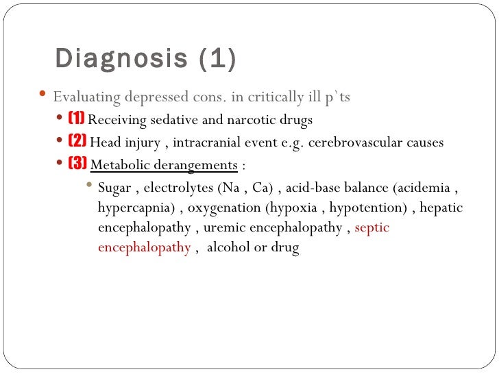 Lecture section...Septic encephalopathy