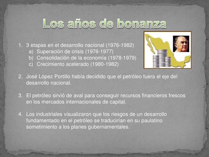 El sexenio de José López Portillo