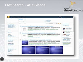 Fast Search – At a Glance




28
 