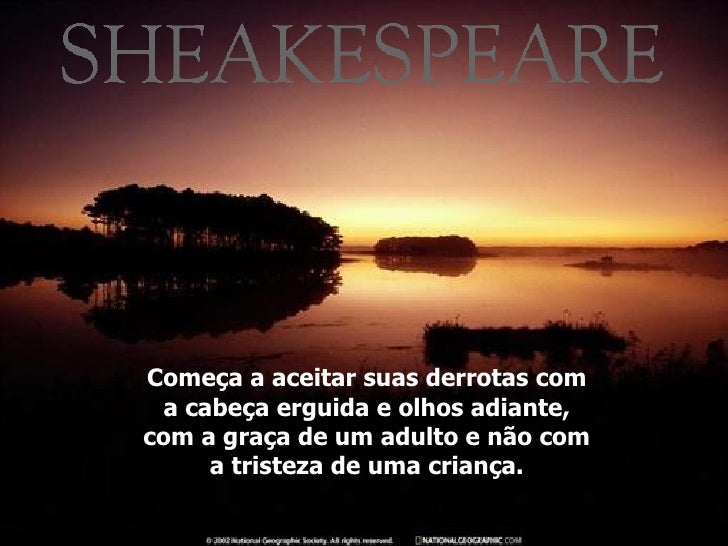 Com O Tempo A Gente Aprende William Shakespeare