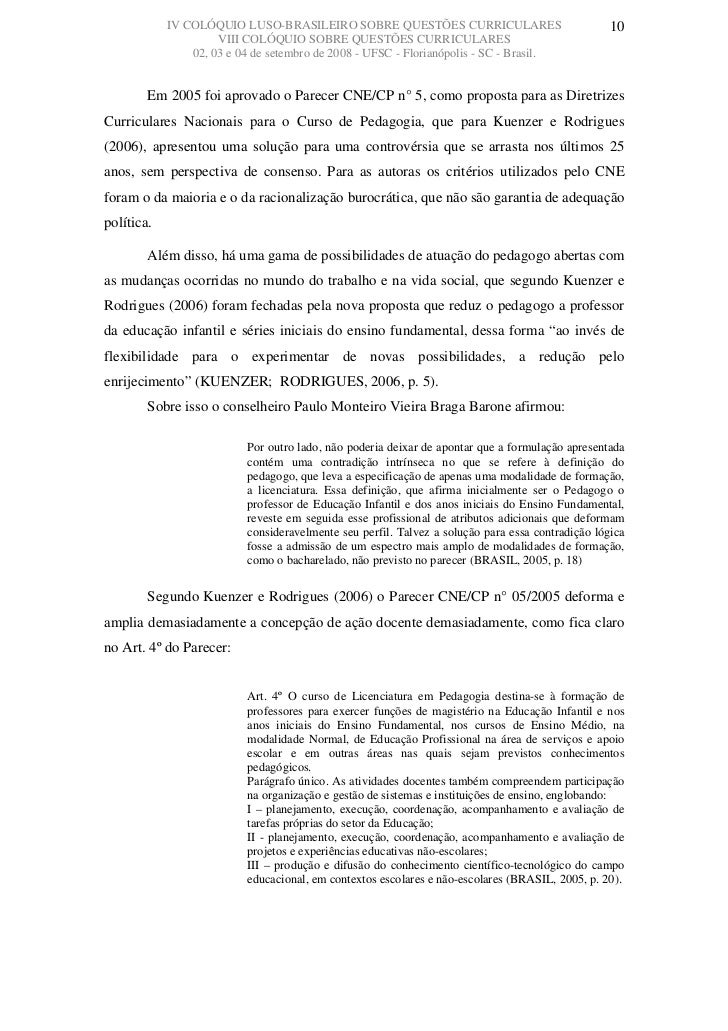 Diretrizes para o curso de pedagogia