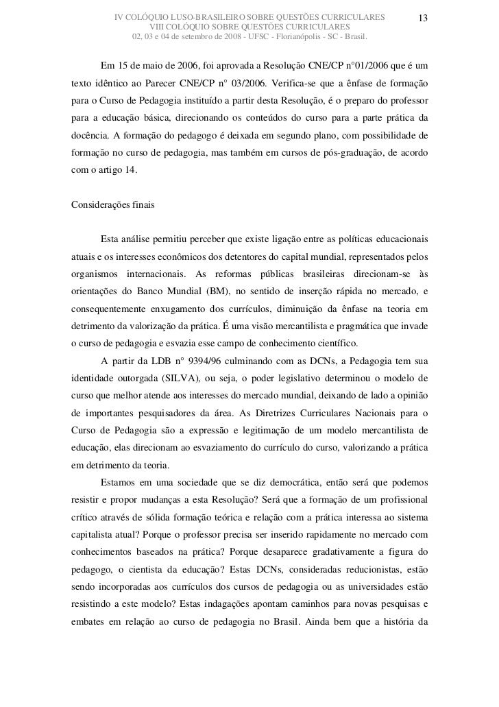 Diretrizes para o curso de pedagogia