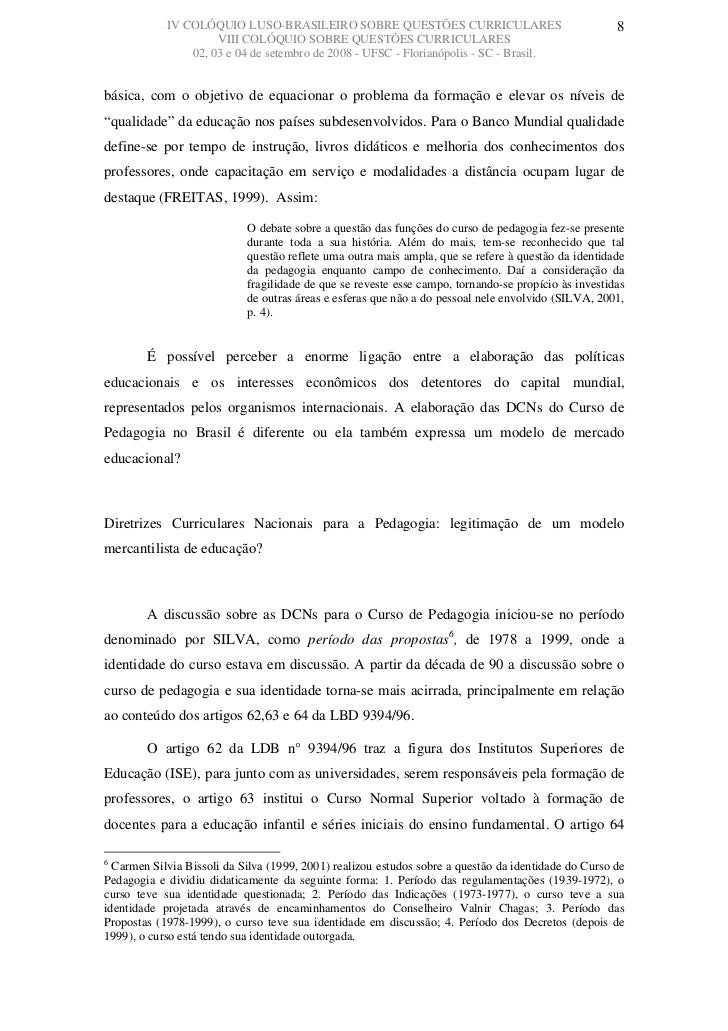 Diretrizes para o curso de pedagogia