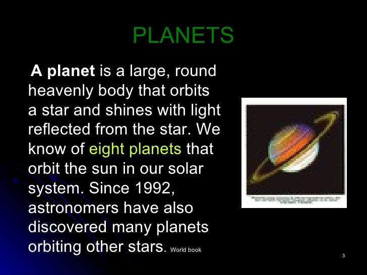 Solar System Notes