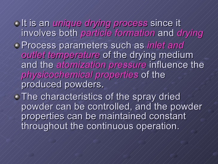 Spray drying technique in pharmaceutical industry