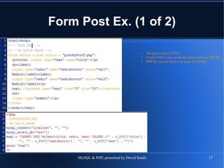 Form Post Ex. (1 of 2) 