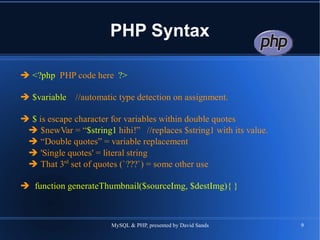 PHP Syntax 
