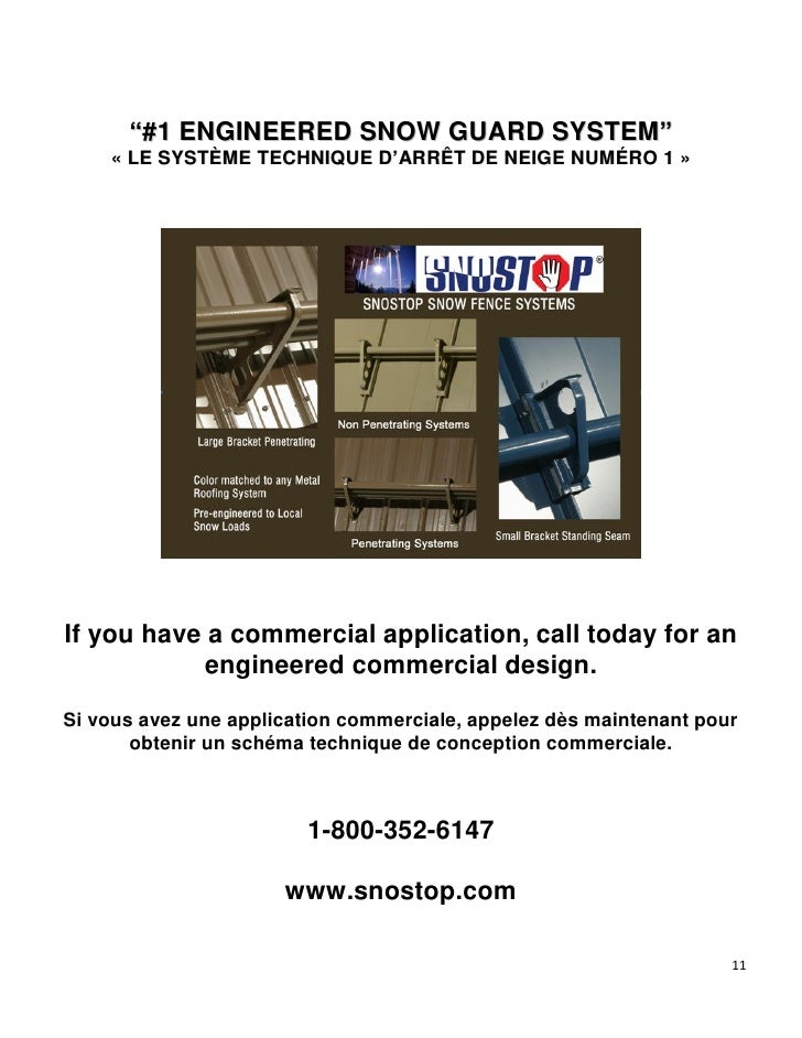 SnoStop Plus Snow Guard Installation