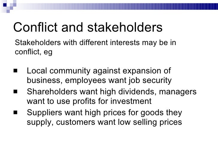 conflict of interest with different stakeholders essay conflict of interest with different stakeholders essay