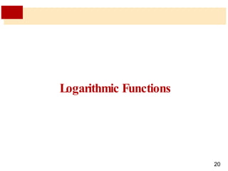 Logarithmic Functions 