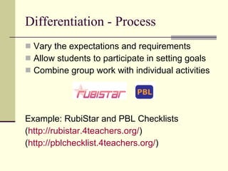 Differentiation - Process ,[object Object],[object Object],[object Object],[object Object],[object Object],[object Object]
