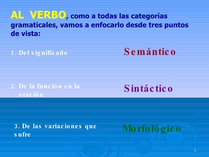 EL VERBO