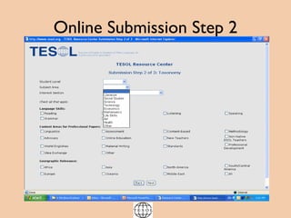 Online Submission Step 2 