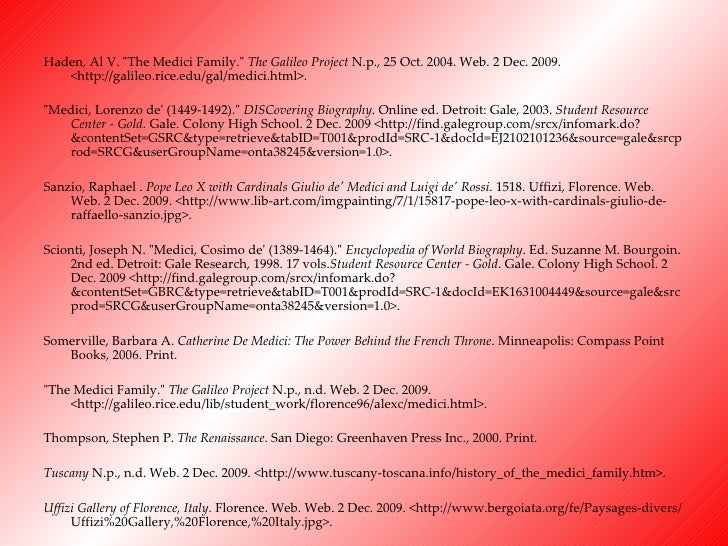 The de' Medici Family